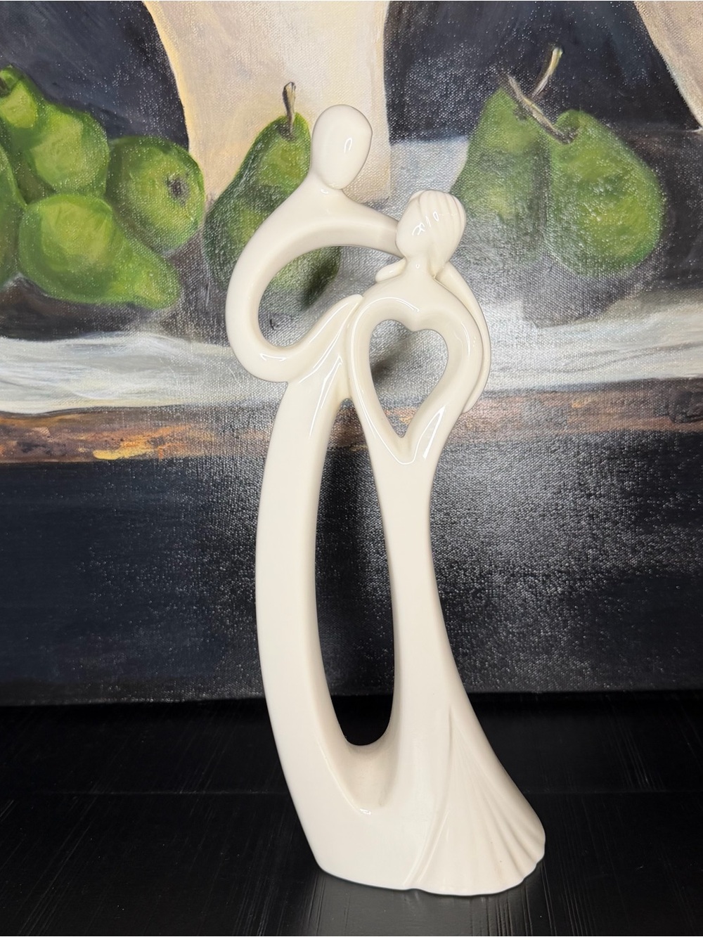 2004 Enesco group circle of love by Kim Lawrence “daddy’s girl” white sculpture